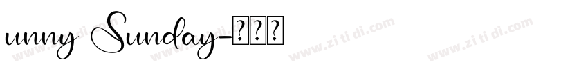 unny Sunday字体转换